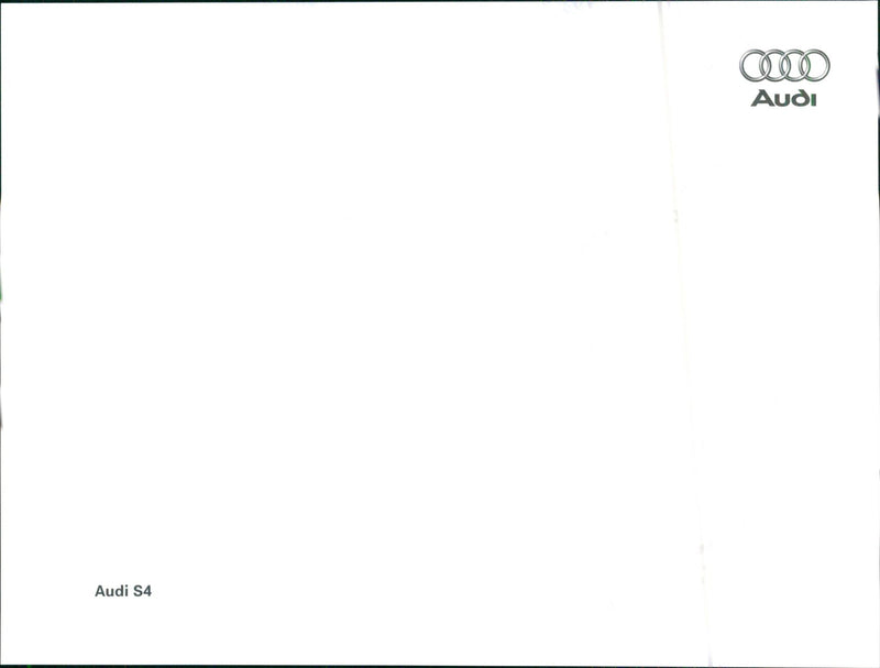 2002 Audi S4 - Vintage Photograph