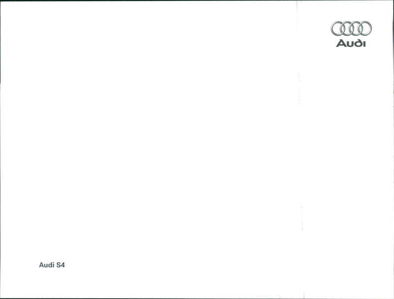 2002 Audi S4 - Vintage Photograph