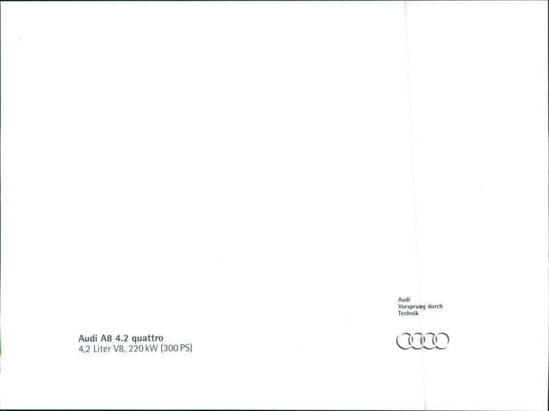 1994 Audi A8 - Vintage Photograph