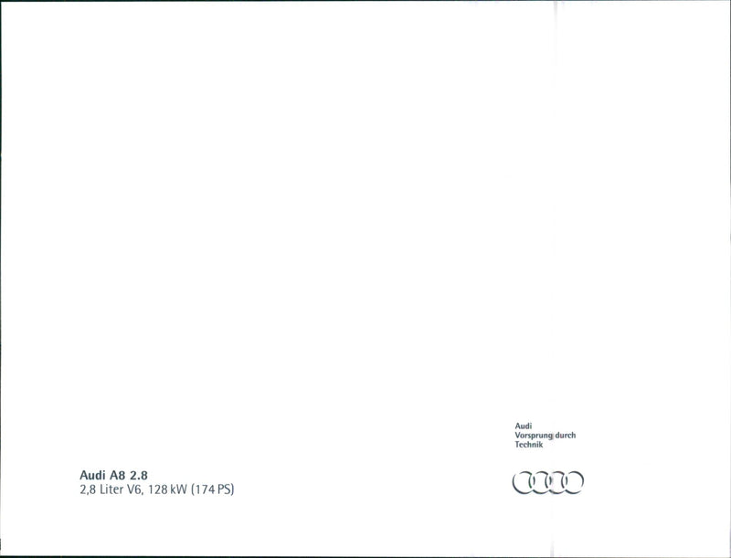 1994 Audi A8 - Vintage Photograph