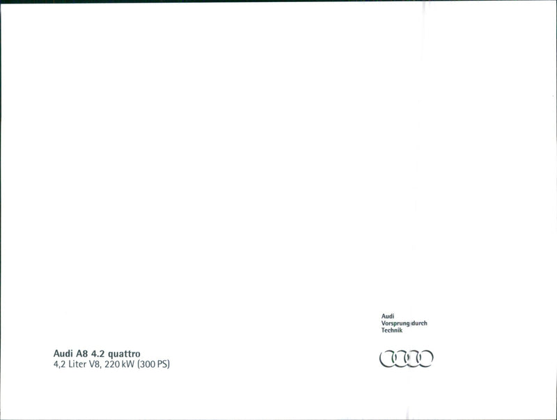 1994 Audi A8 - Vintage Photograph