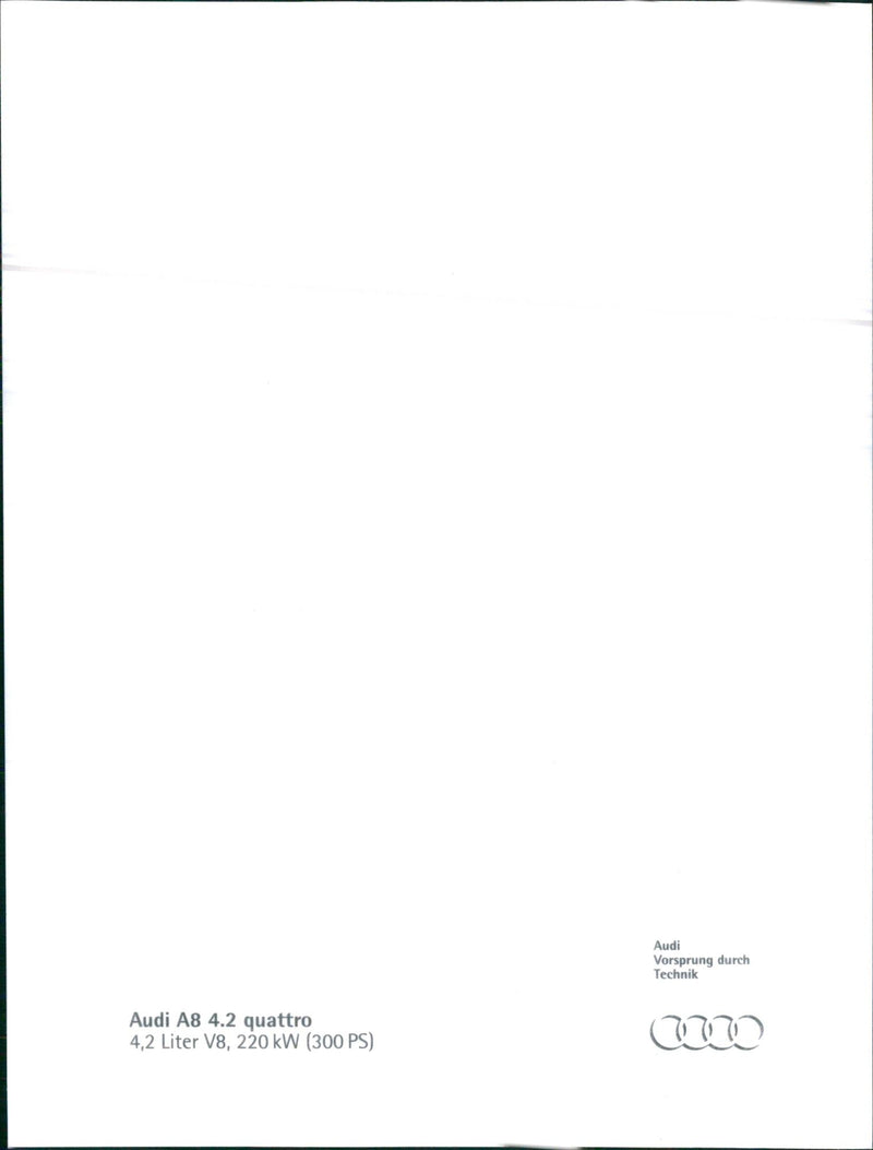 1994 Audi A8 - Vintage Photograph