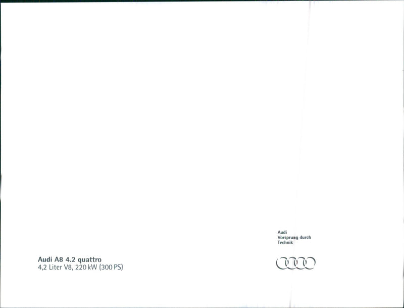 1994 Audi A8 - Vintage Photograph