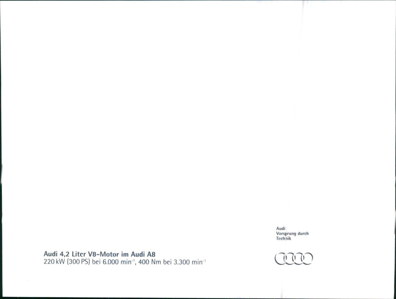 1994 Audi A8 - Vintage Photograph