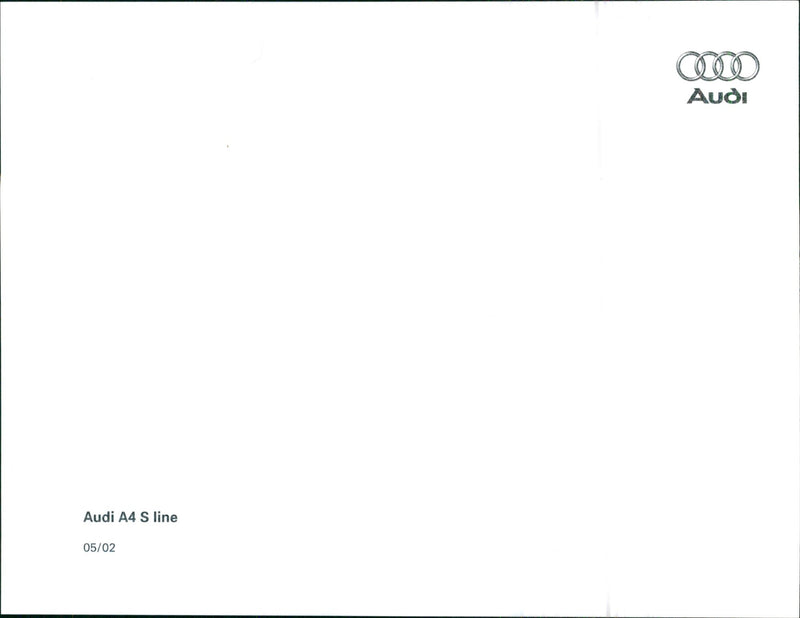2002 Audi A4 S line - Vintage Photograph