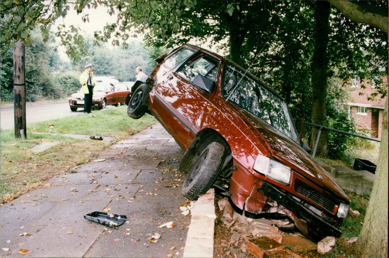 Car Accident - Vintage Photograph