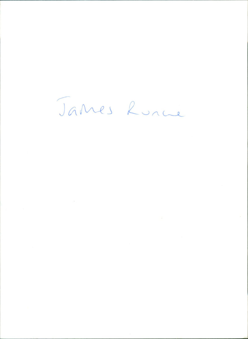 James Runcie - Vintage Photograph