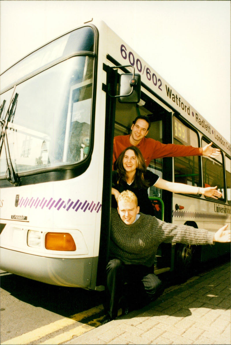 University Bus. - Vintage Photograph