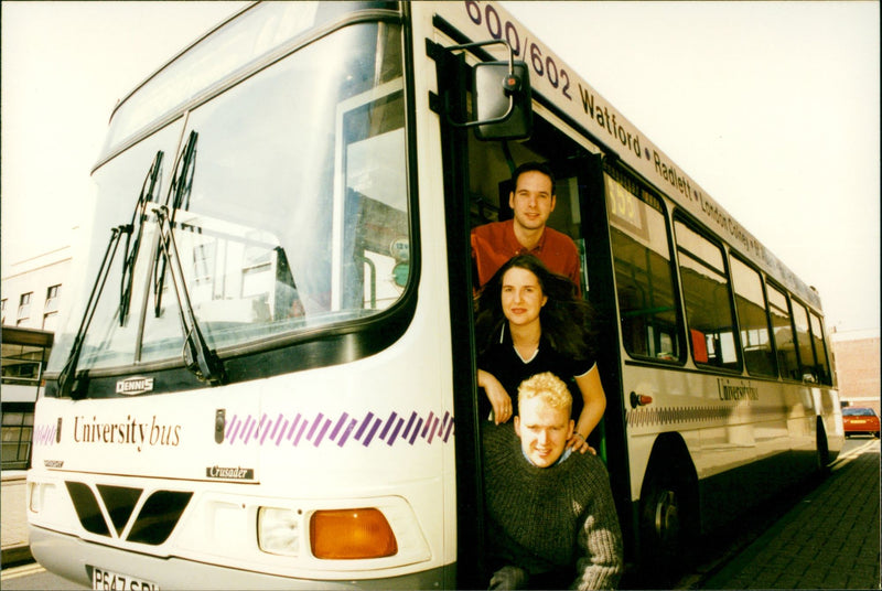 University Bus. - Vintage Photograph