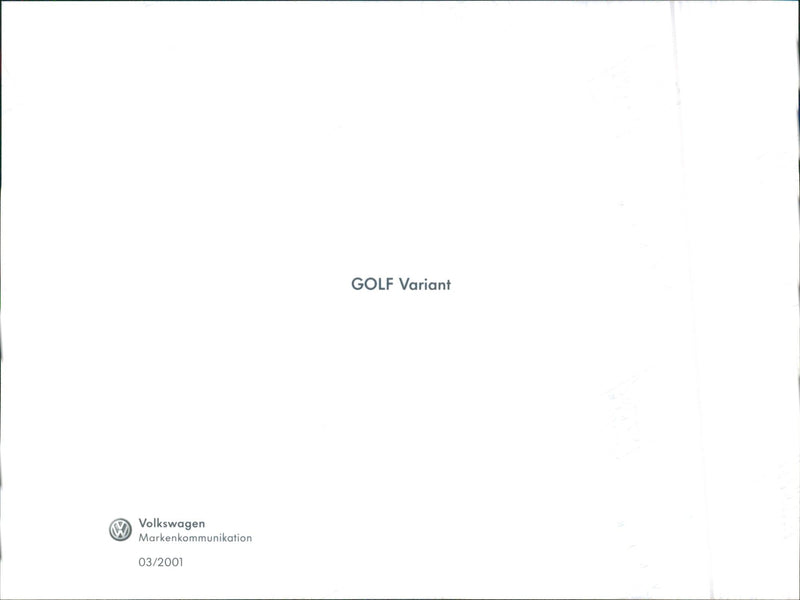 VW Golf Variant - Vintage Photograph