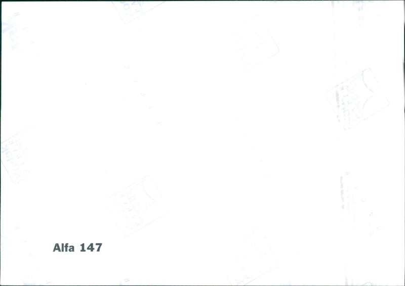Alfa 147. - Vintage Photograph