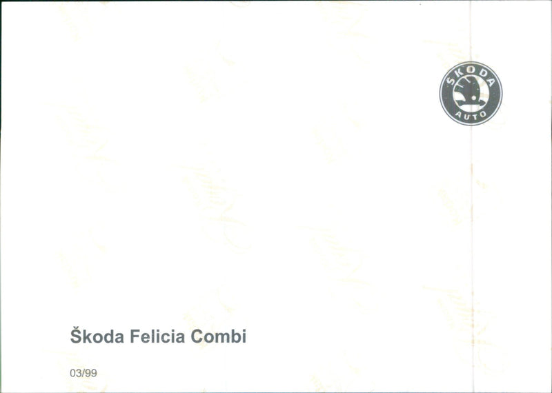 1999 Skoda Felicia Combi - Vintage Photograph