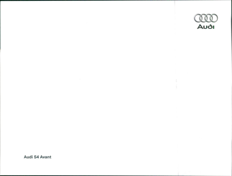 2002 Audi S4 Avant - Vintage Photograph