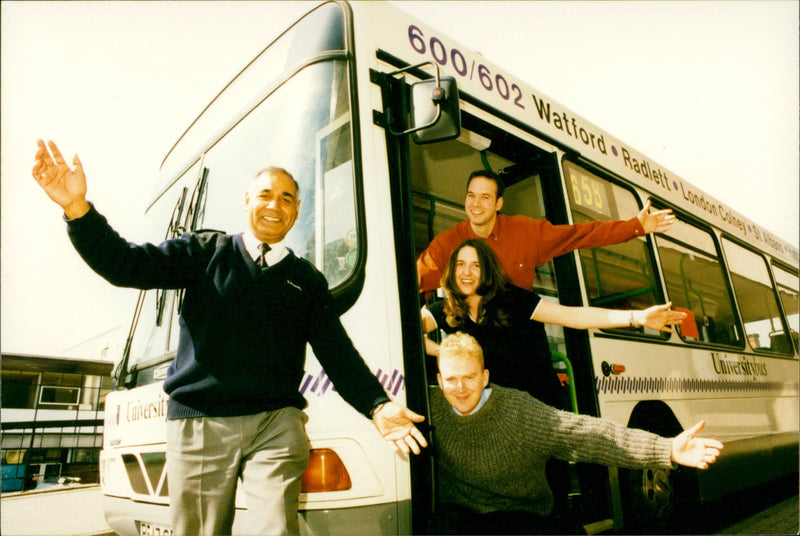 University Bus. - Vintage Photograph