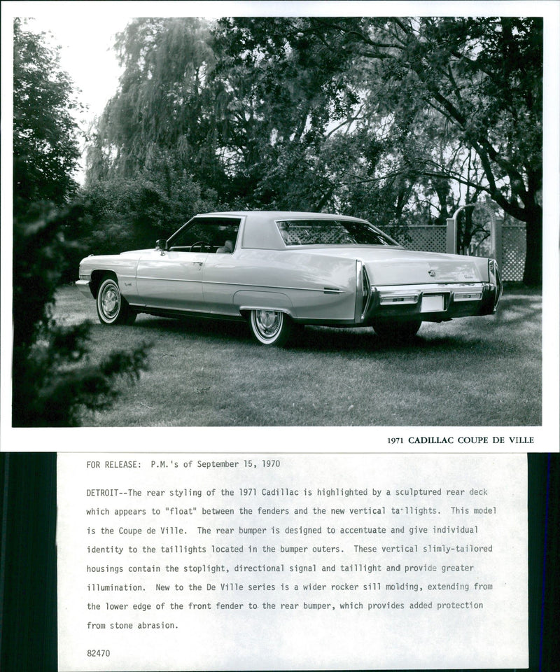 1971 Cadillac Coupe DeVille - Vintage Photograph