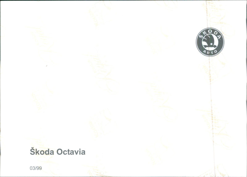 1999 Skoda Octavia - Vintage Photograph