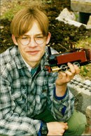 Miniature Train Model - Vintage Photograph