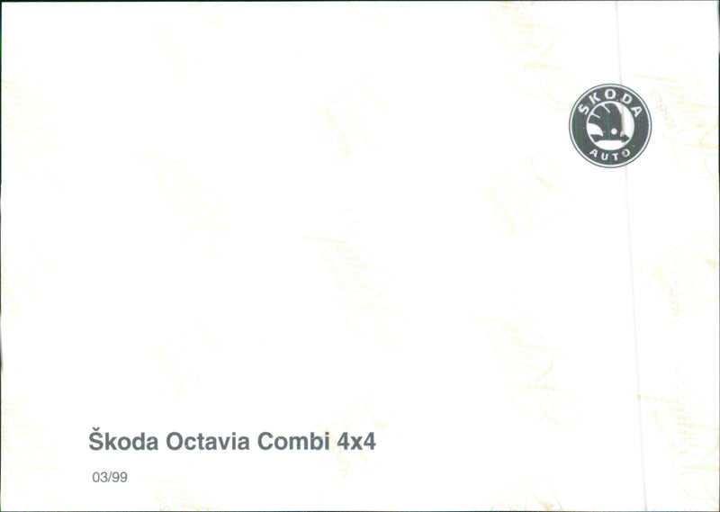 1999 OCTAVIA COMBI MBS - Vintage Photograph