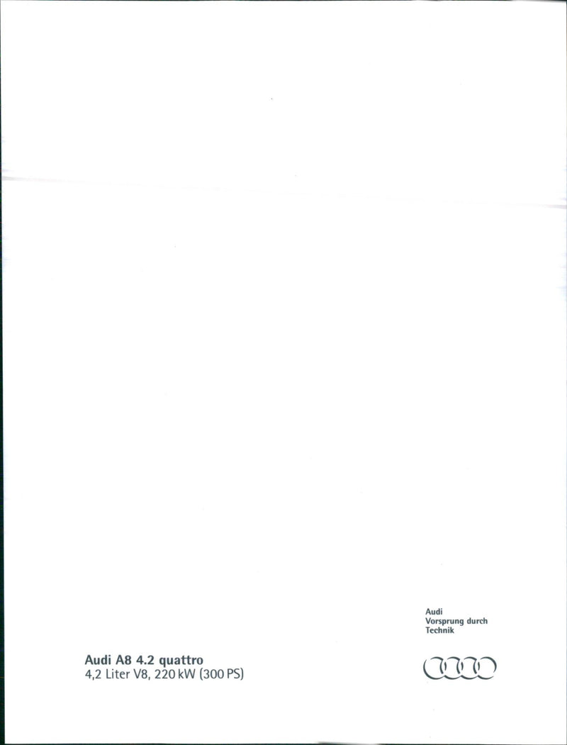 1994 Audi A8 - Vintage Photograph