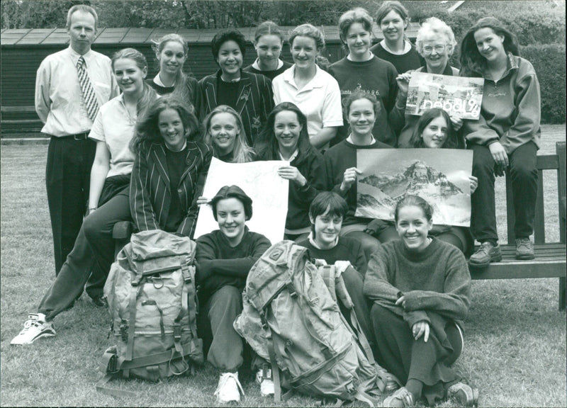 High School trip to Nepal - Vintage Photograph