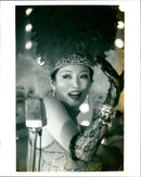 Lady wearing crown and costume - Vintage Photograph