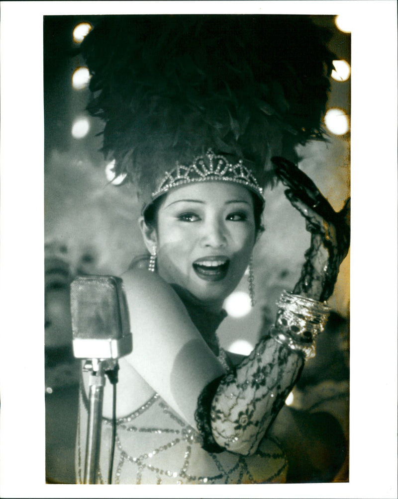 Lady wearing crown and costume - Vintage Photograph