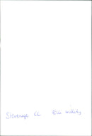 Elli Willeby - Vintage Photograph