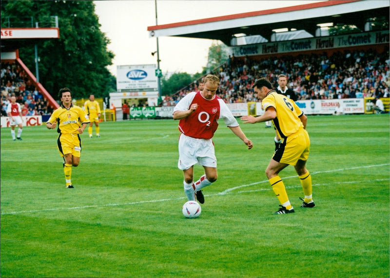 Dennis Bergkamp and Robin Trott - Vintage Photograph