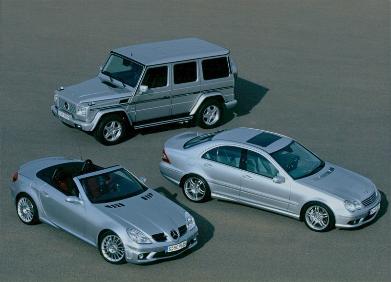 Mercedes-Benz SLK 55, C 55 and G 55 AMG - Vintage Photograph