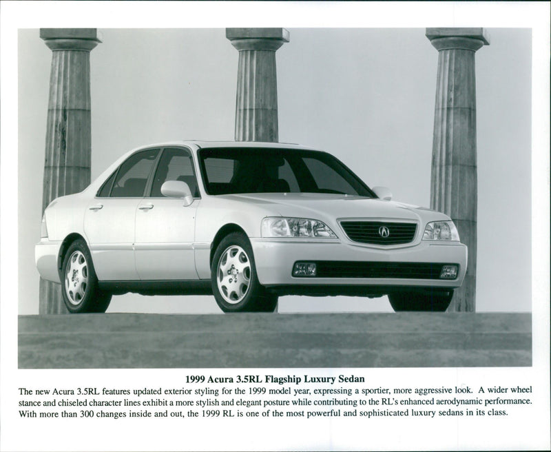 1999 Acura 3.5RL Flagship Luxury Sedan - Vintage Photograph