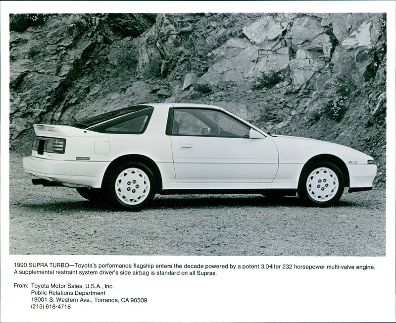 1990 Toyota Supra Turbo - Vintage Photograph