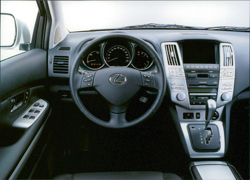 Dashboard of Lexus RX400h - Vintage Photograph