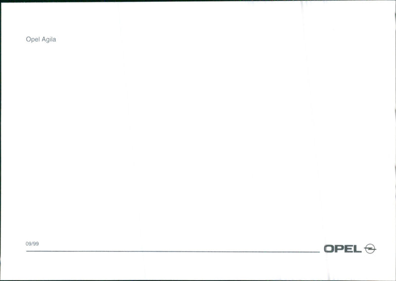 1999 Opel Agila - Vintage Photograph