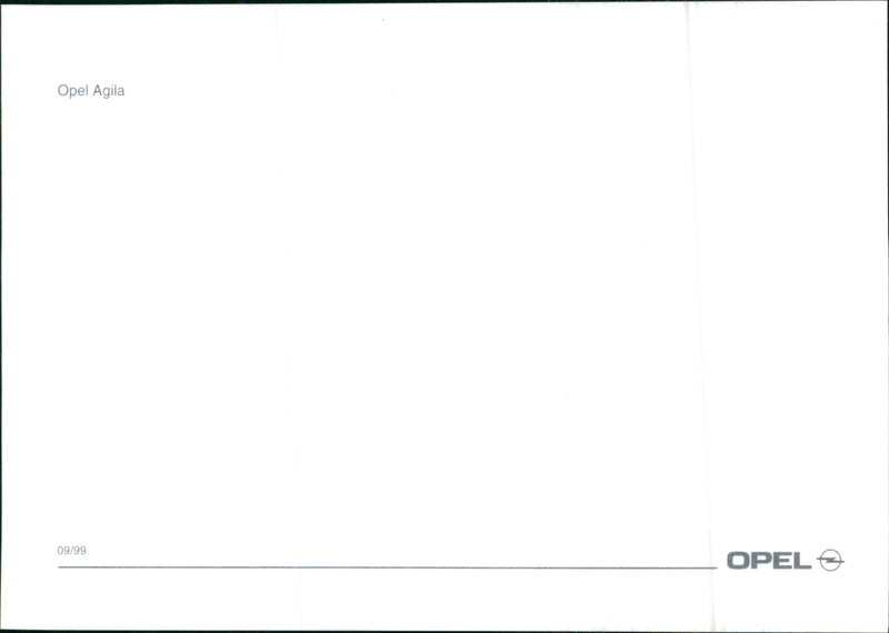 1999 Opel Agila - Vintage Photograph