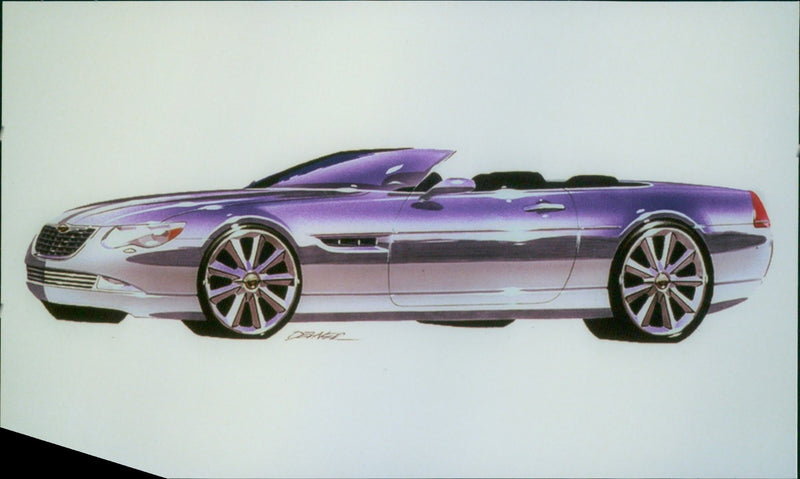 2000 Chrysłer 300 Hemi C Concept Car - Vintage Photograph