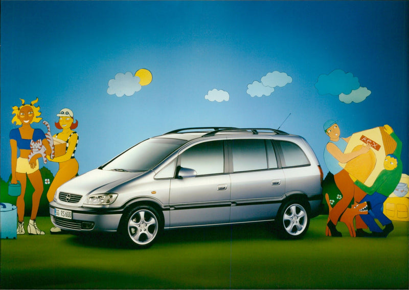 1998 Opel Zafira - Vintage Photograph