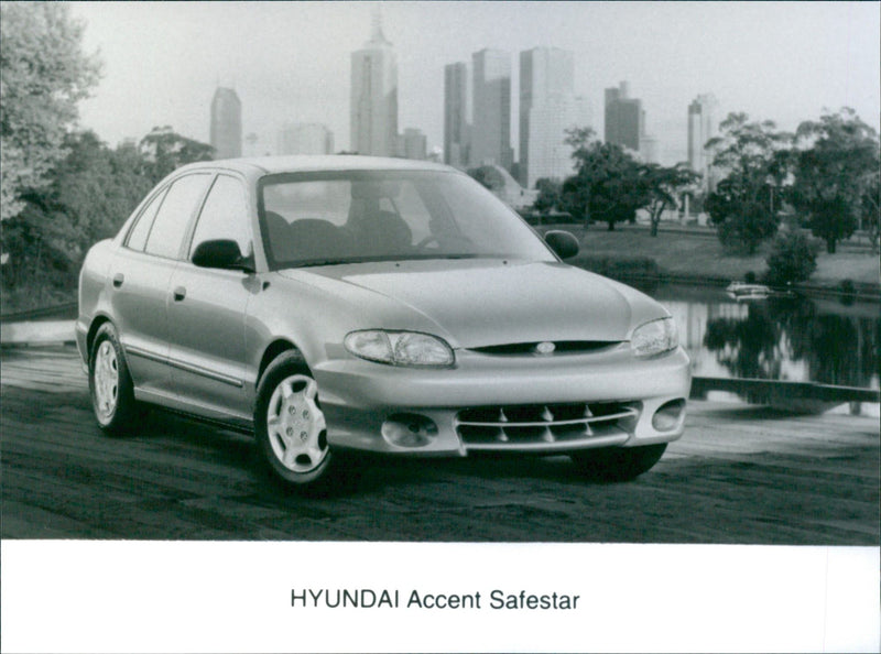 1998 Hyundai Accent Safestar - Vintage Photograph