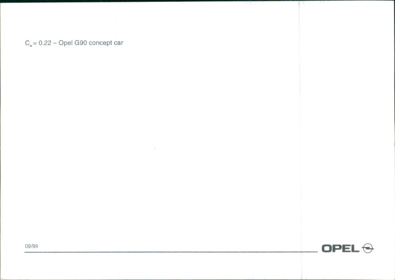 1999 Opel G90 concept car - Vintage Photograph