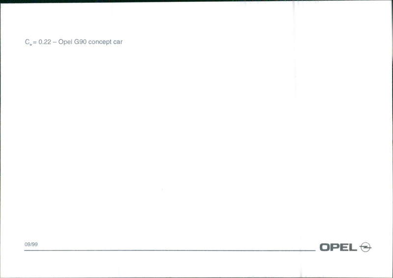 1999 Opel G90 concept car - Vintage Photograph