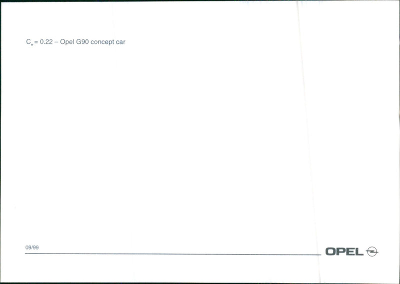 1999 Opel G90 concept car - Vintage Photograph