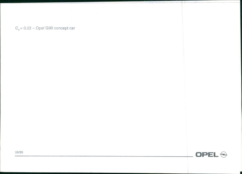 1999 Opel G90 concept car - Vintage Photograph
