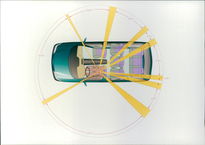 Technical drawing of 1996 Opel Sintra - Vintage Photograph