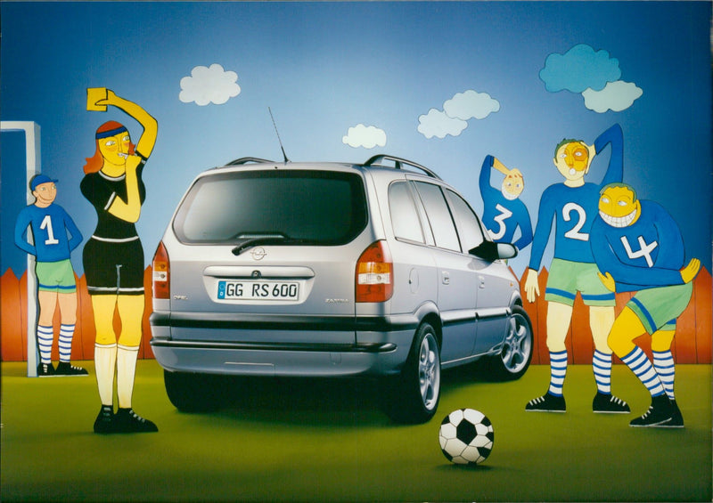 1998 Opel Zafira - Vintage Photograph
