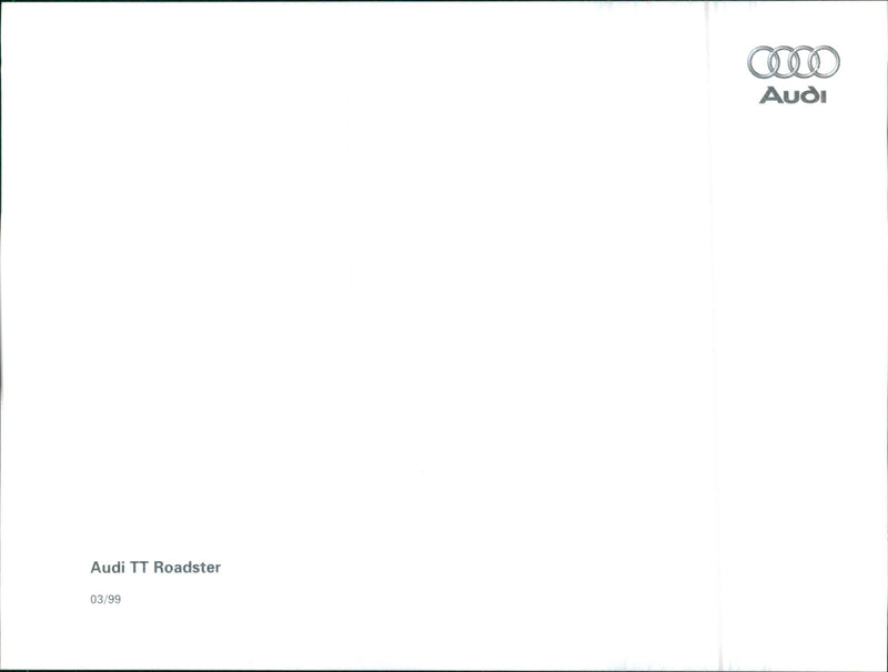 1999 Audi TT Roadster - Vintage Photograph