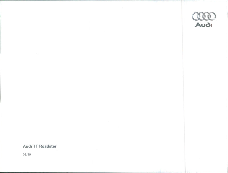 1999 Audi TT Roadster - Vintage Photograph