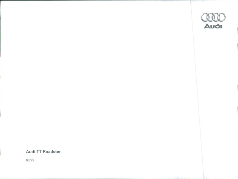 1999 Audi TT Roadster - Vintage Photograph