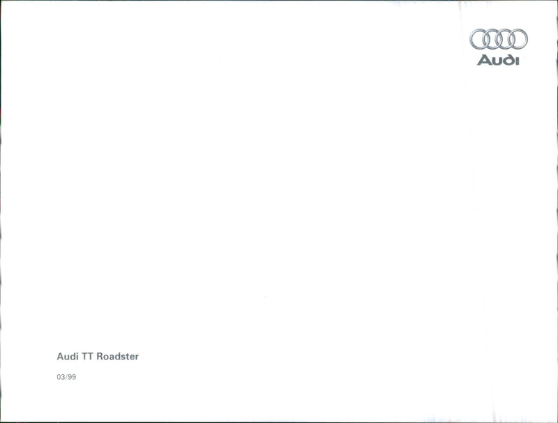 1999 Audi TT Roadster - Vintage Photograph