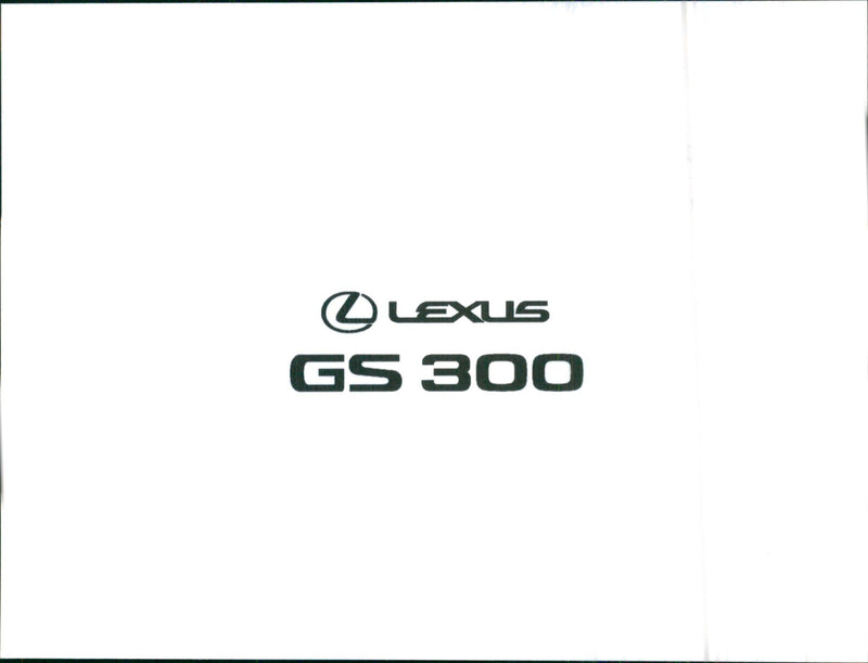 Lexus GS 300 - Vintage Photograph