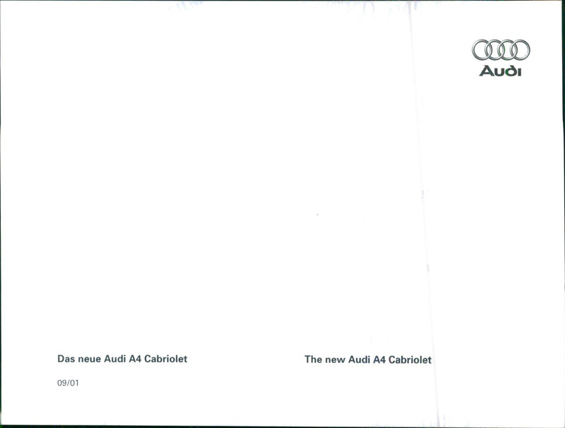 2001 Audi A4 Cabriolet - Vintage Photograph