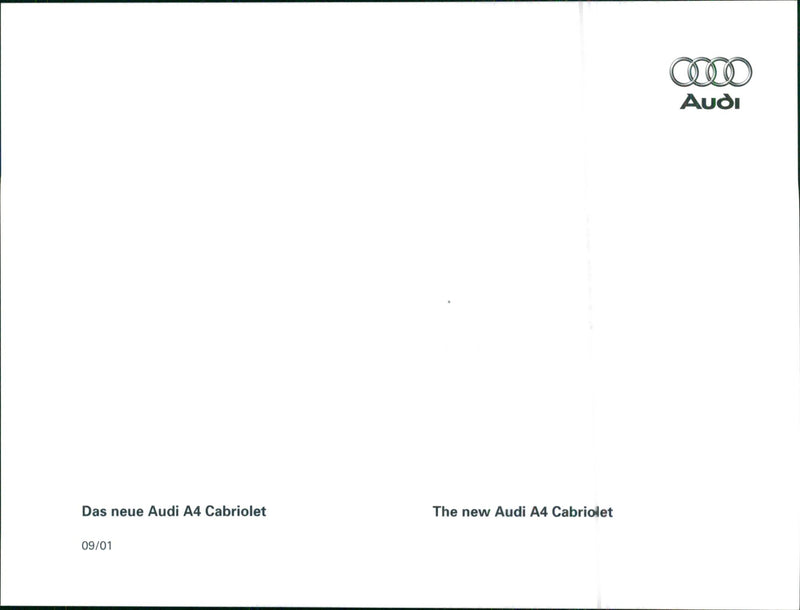 2001 Audi A4 Cabriolet - Vintage Photograph